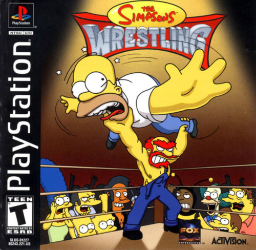 Simpsons Wrestling, The (USA) Cover